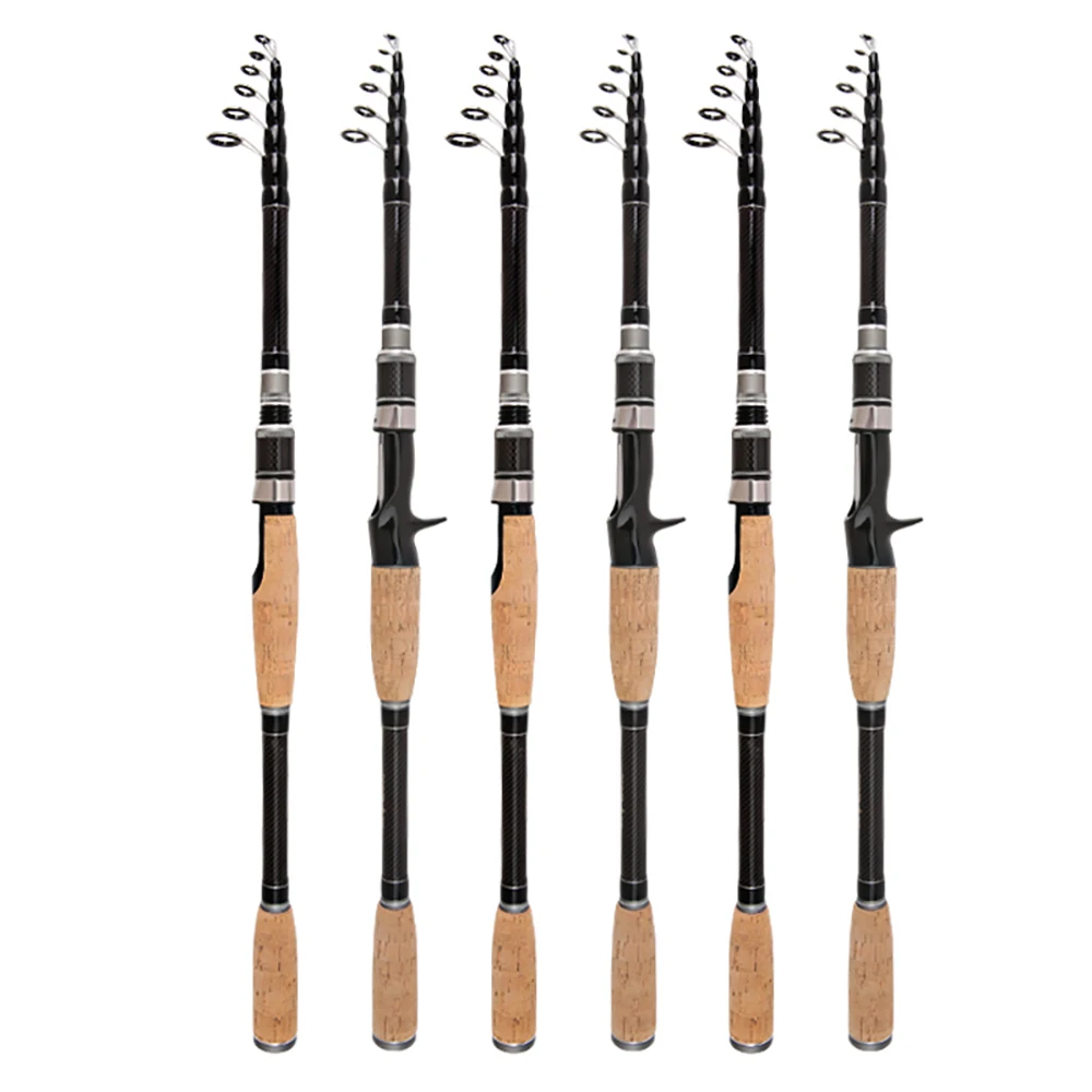 Portable Telescopic Fishing Rods 1.8M -3.0M Carbon Fiber Ultralight Spinning Casting Fishing Rod Lure Fishing Tackle