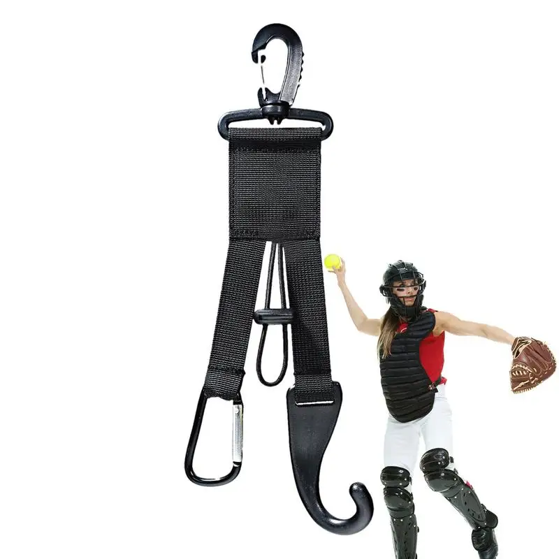 Fence Hook Portable Baseball/Softball Bat Hangers 3-in-1 Baseball Gear Hook Gear Hanger for Bats Hats Gloves Backpack Sports