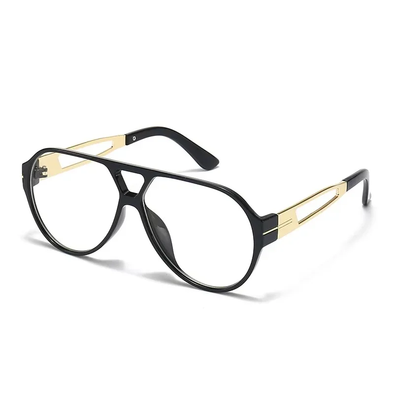 Marca de luxo oversized oval óculos de leitura feminino retro pontes duplas óculos moda piloto presbiopia