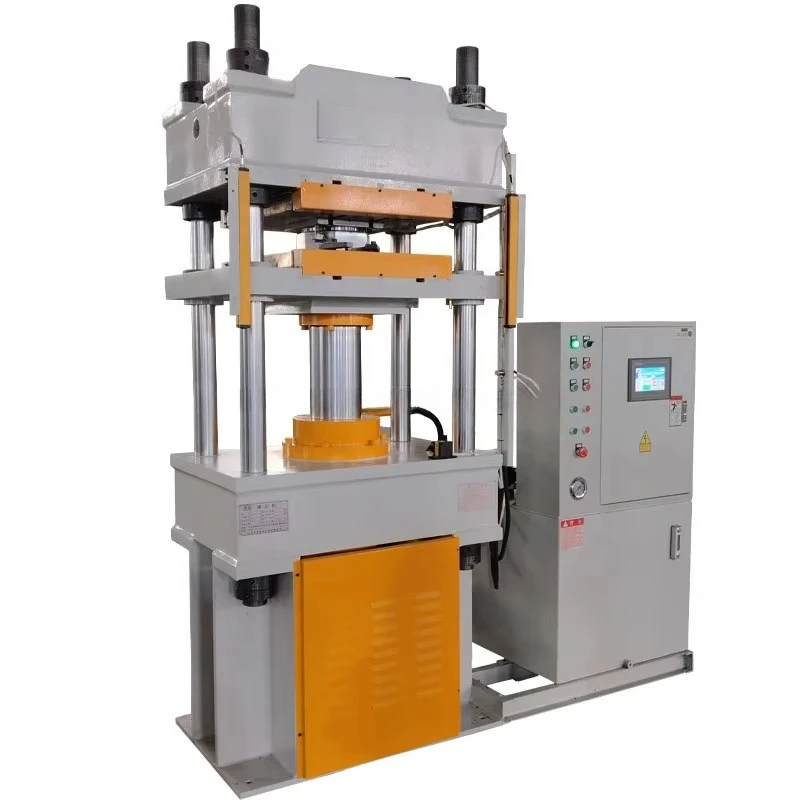 100/200/315 tons melamine plate hydraulic press four-column servo hot pressing bowl spoon plate press PLC bearing