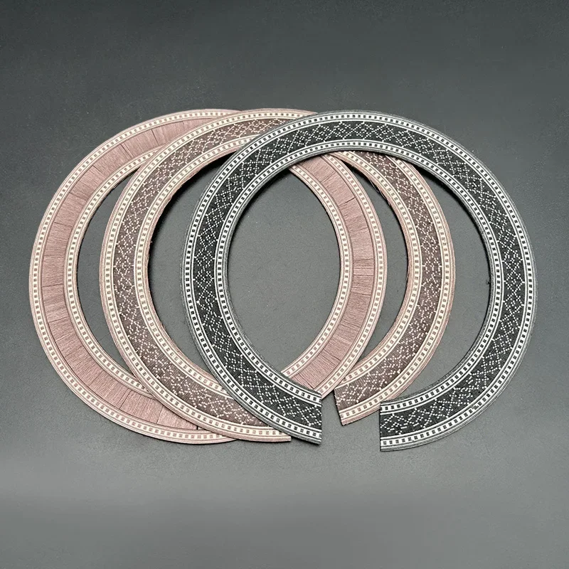 

15Pcs Classic Guitar Wood Inlaid Soundhole Rosette Inlay Guitar Body Project Parts Natural Color/Brown Color /Black Color