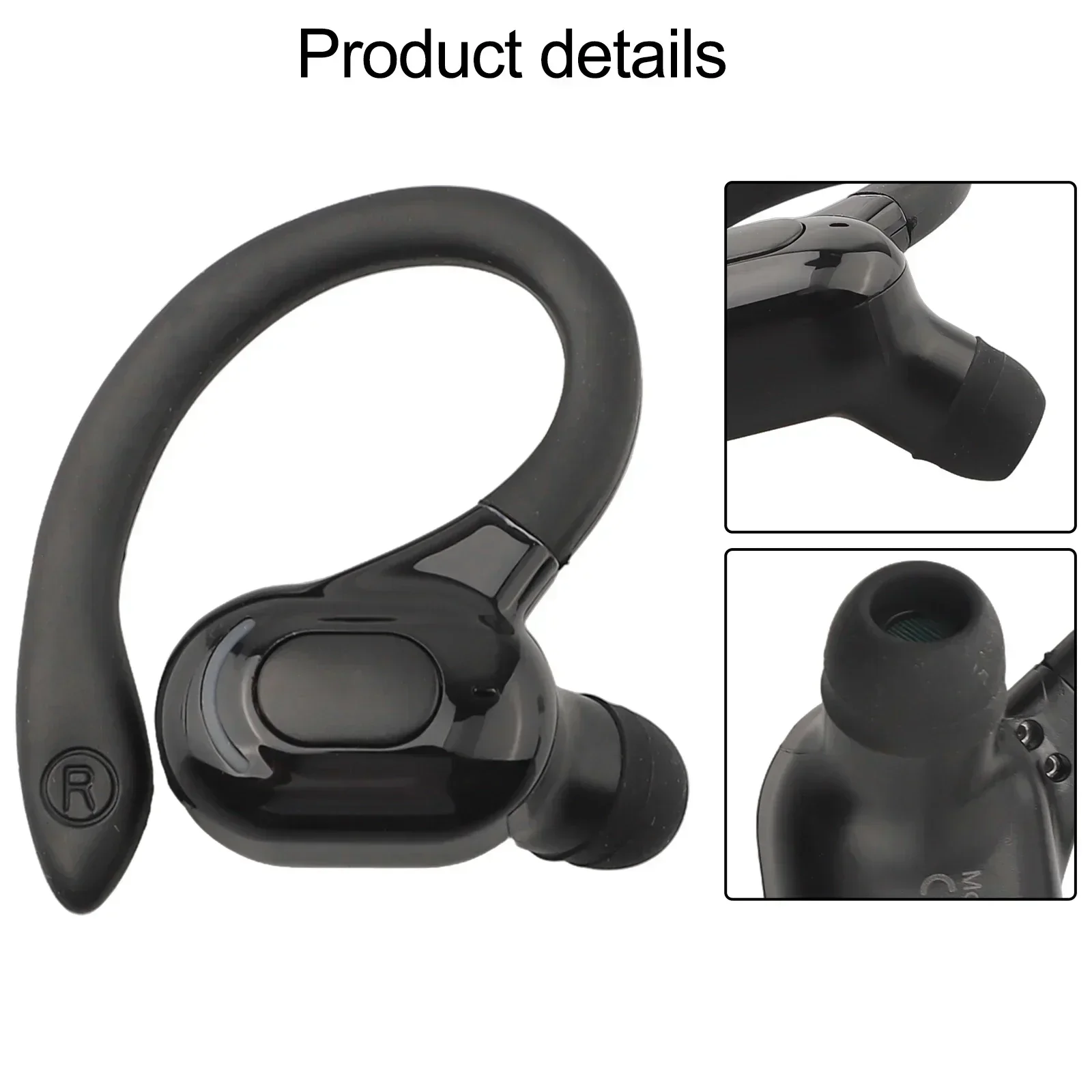 Automatic Pairing For Daily Use Enhanced Stereo Earbuds Stereo Sound Earbuds Adjustable Ear Hooks Built-in Microphones