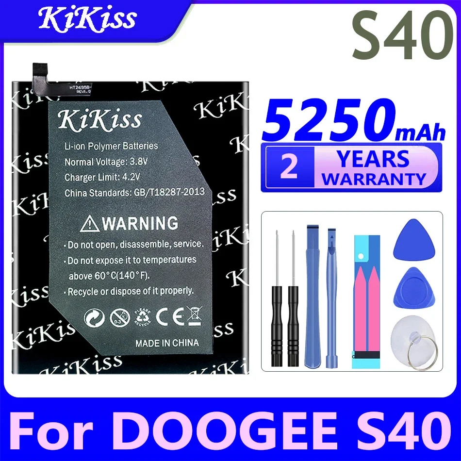 

Мощный аккумулятор KiKiss 5250 мАч для DOOGEE S40 S 40