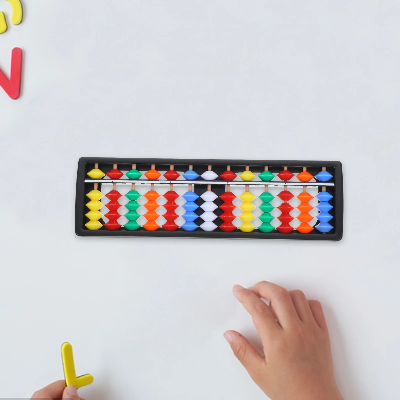 2pcs Plastic Abacus Counting Toys Vintage Calculation Frame Students Accounting Tools Math Beads Chinese Abacus Kids Learning