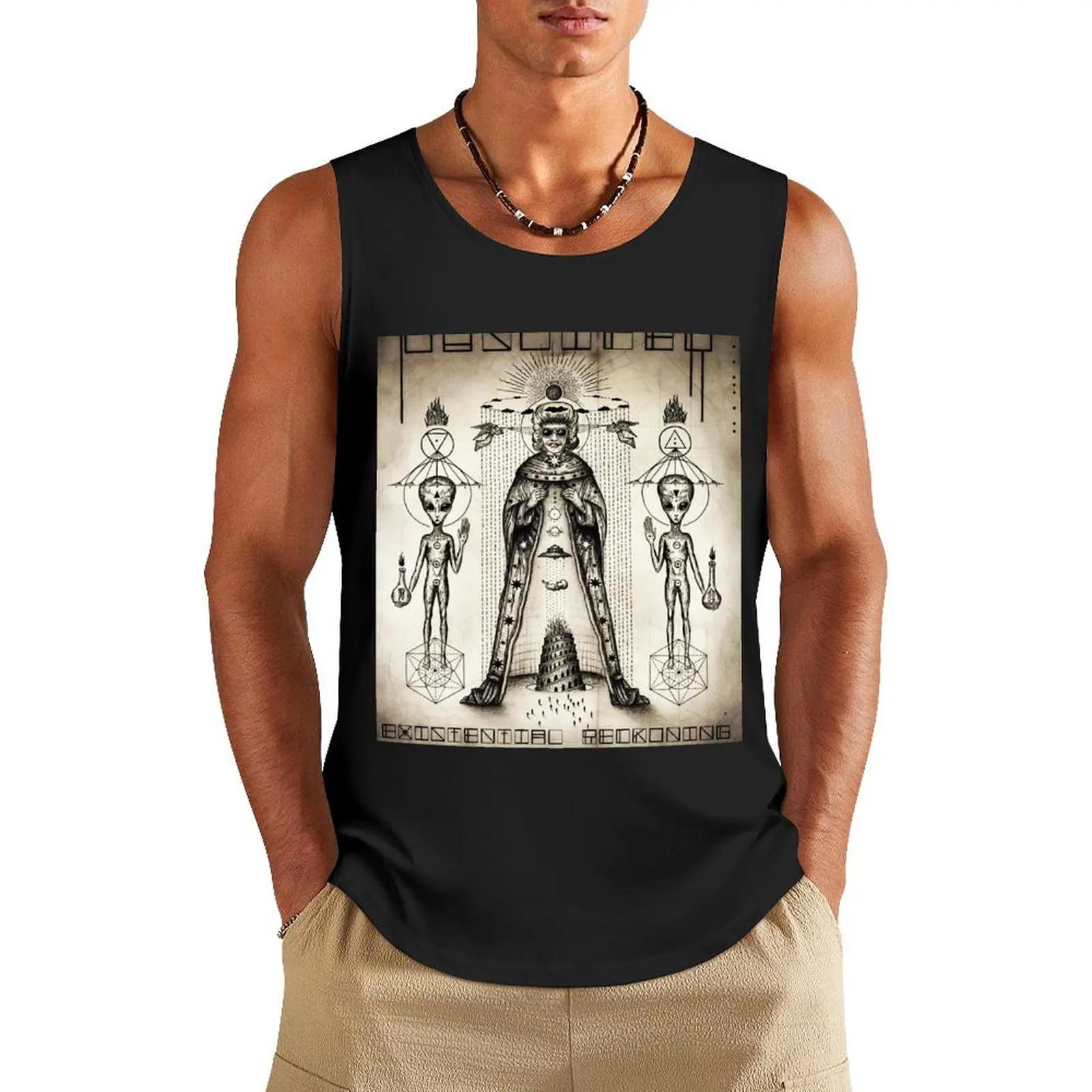 

Puscifer band group music popular in tour Classic Tank Top Male clothes gym men