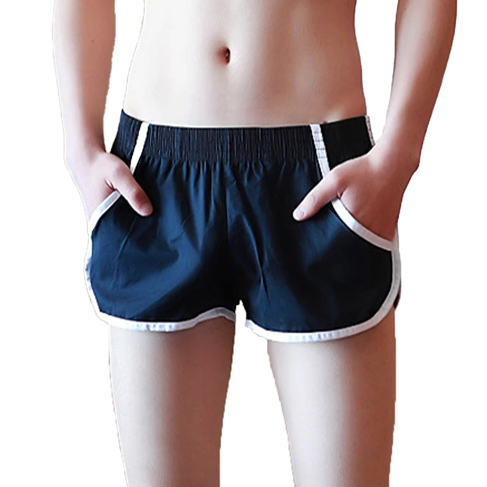 Mens Sexy Shorts Low Waist Underwear Short Pants Cotton Casual Sportwear Shorts Male Fashion Breathable Underpants Knickers