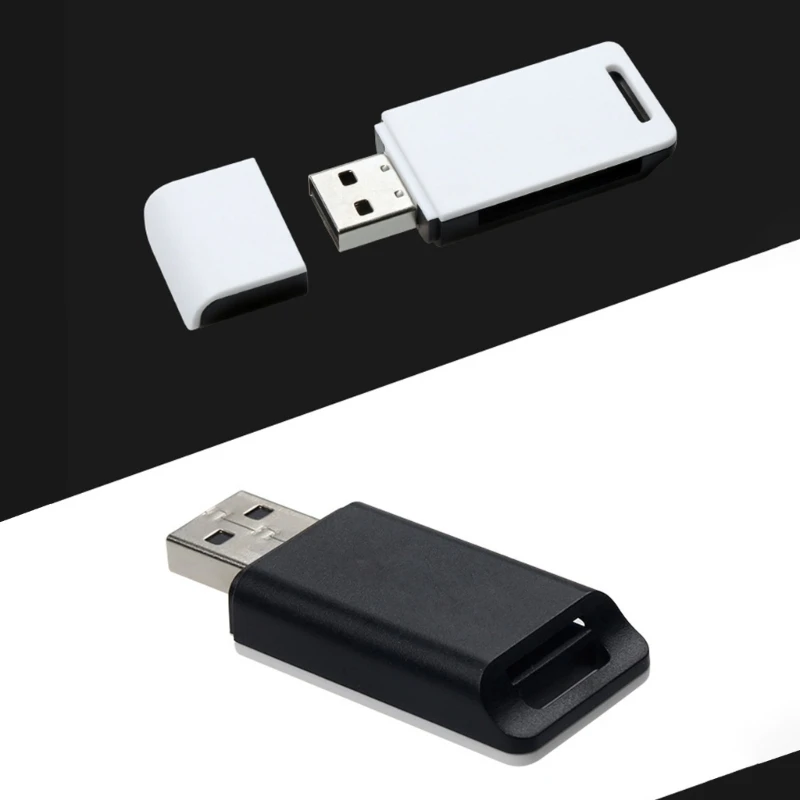 يقوم بترقية محول USB مع قارئ بطاقة USB مدمج بفتحات مزدوجة لسيارة متعددة