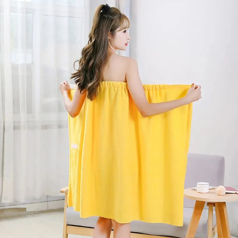 Womens Fast Drying Bath Towel 135x80cm Girls Wearable Beach Spa Shower Gym Towel for Bathing And Washing Clothing