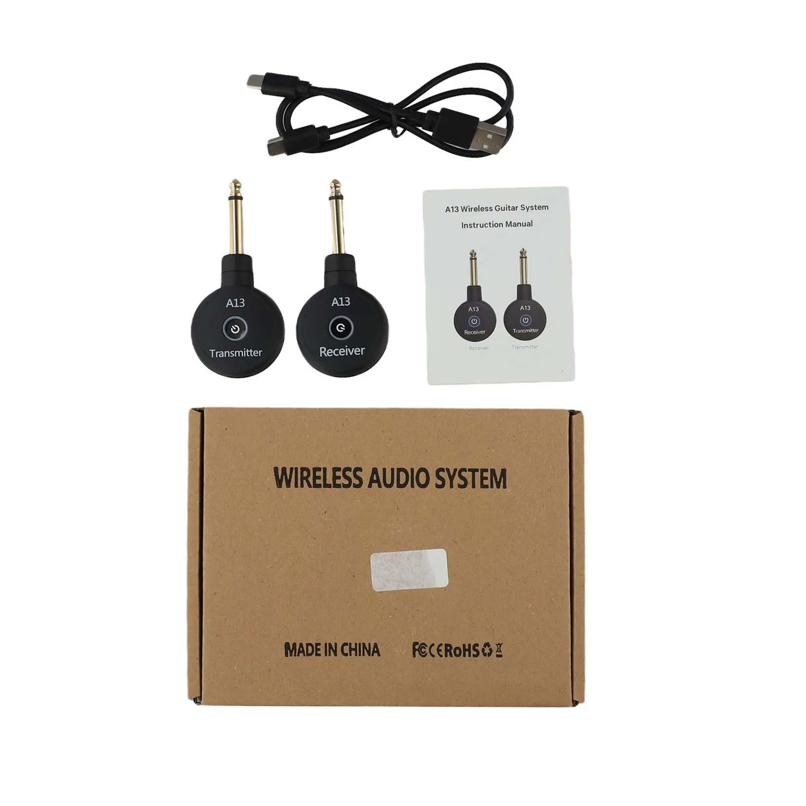 Rechargeable Transmission System Compact Size High-Fidelity Audio High Audio Transmission Rechargeable Transmission