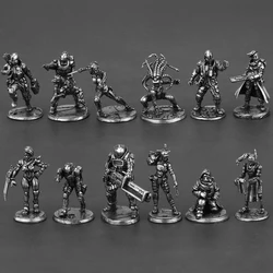Adorno estático de Metal estilo Cyberpunk, figuras de acción, modelos de juguetes, piezas de ajedrez, decoración, accesorios en miniatura de escritorio, regalo