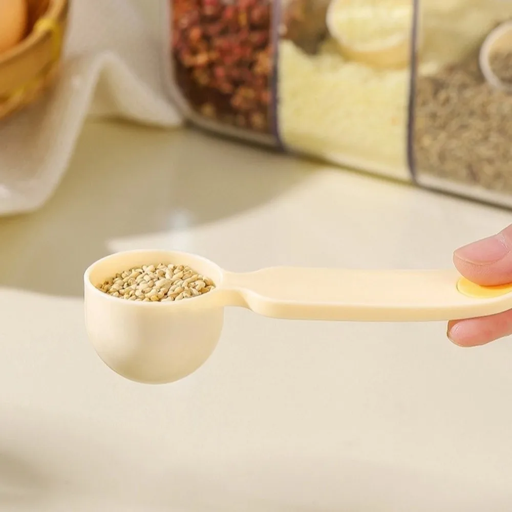 

Stacking Mini Measuring Spoon Set with Scale Plastic Coffee Sugar Scoop Portable Quantitative Spoon Seasoning Spoon