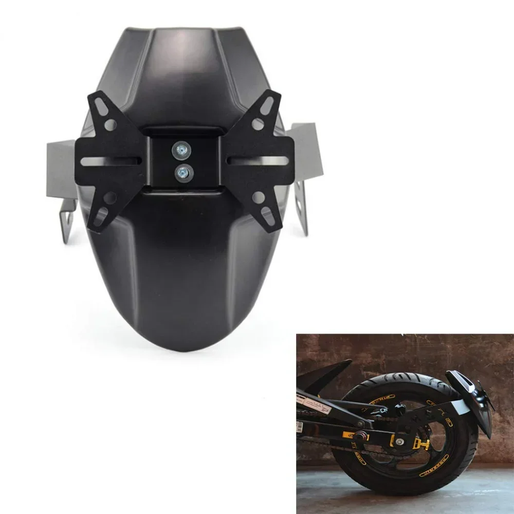 

Motorcycle Rear Mudguard Wheel Tire Splash Cover Guard for HONDA Grom 125 MSX125 2013-2018 with License Plate Bracket