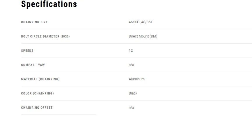SRAM Rival 2x Kettenblatt-Kit CR-RIV-KIT-E1 Rennrad Disc 48/35T Rival 2x Direct Mount Kettenblatt-Kit E1 – Detail 2