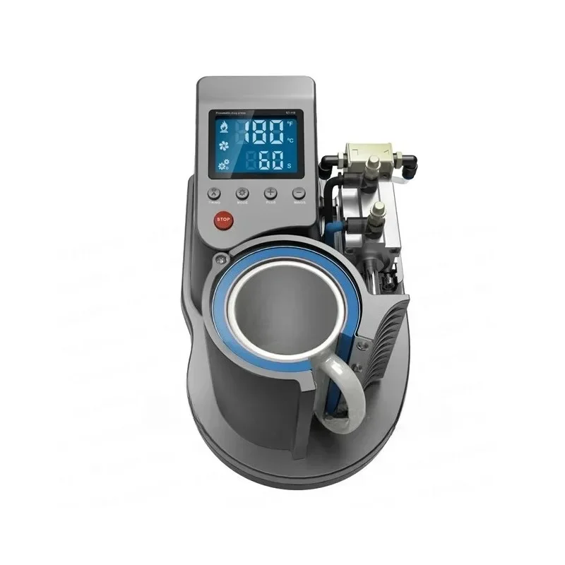 ST110 220V/110V Mini Pneumatic Vertical Heat Press Machine for Mug Cup