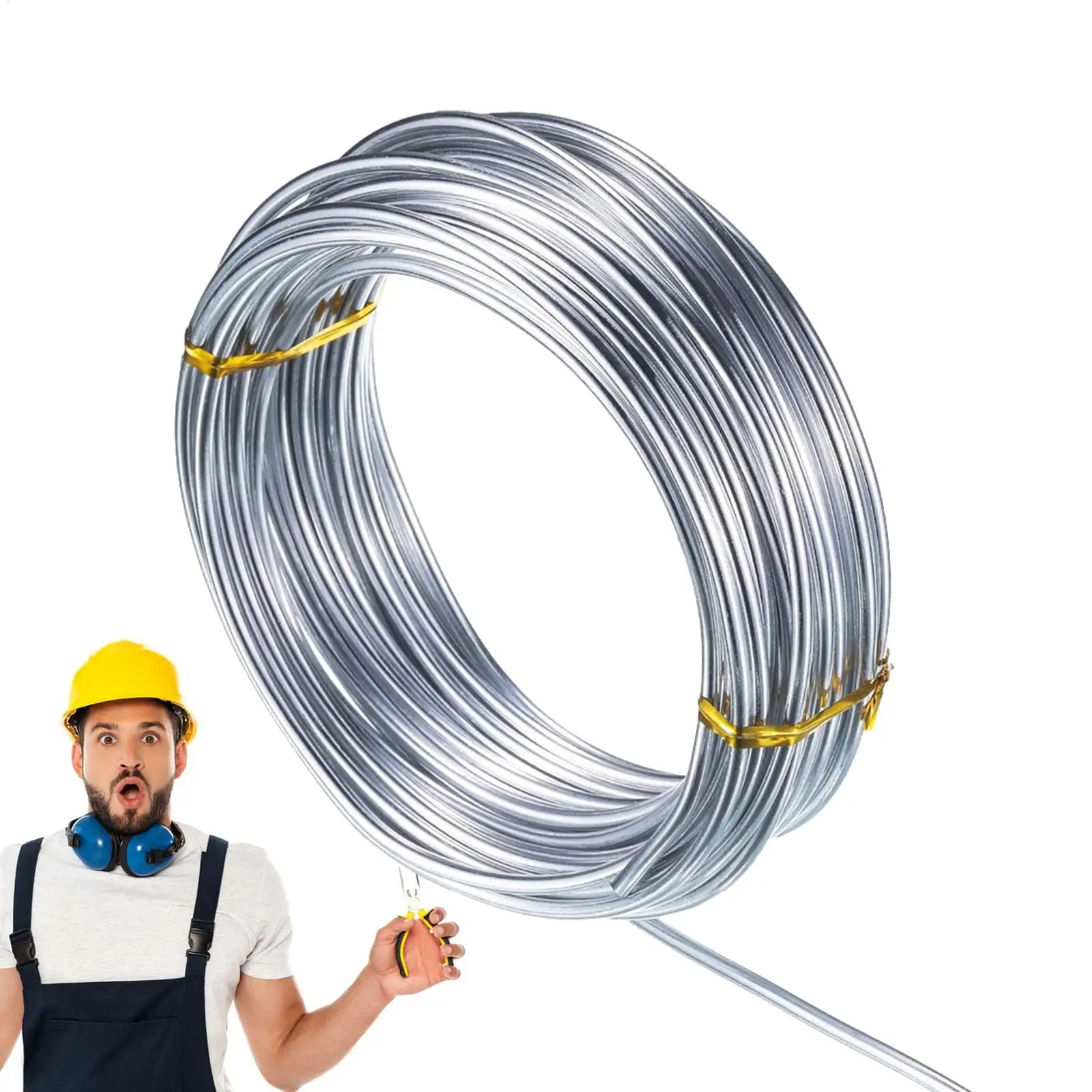 1.0/1.5//2.0mm Anadized Aluminum Wire 10m Flexible Aluminum Wire Soft DIY Jewelry Craft Versatile Painted Aluminium Metal Wire