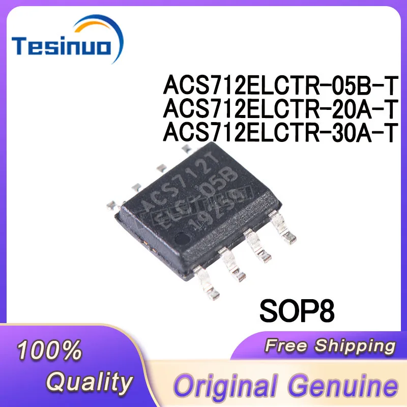 

5/PCS New Original ACS712ELCTR-05B ACS712ELCTR-20A ACS712ELCTR-30A ACS712T ELC-05B ELC-20A ELC-30A Current sensor chip In Stock