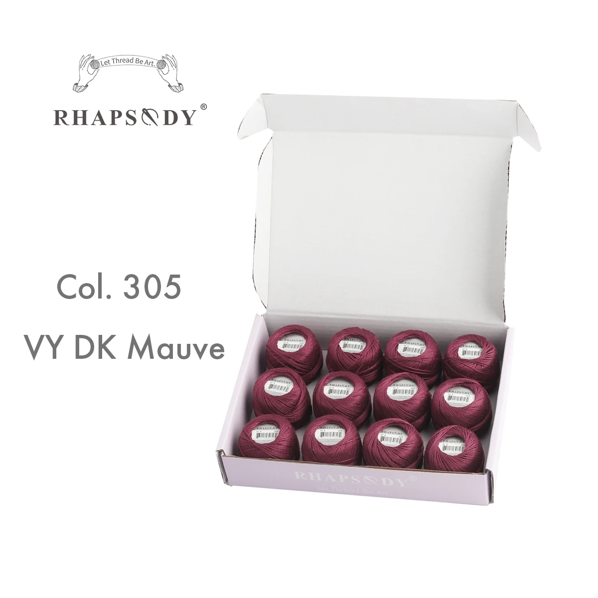Rhapsody Größe 8, Perlen-Baumwoll-Häkelfaden-Stickerei, doppelt merzerisierte lange Stapel, ägyptische Baumwolle, DMC-Qualität, 12 Bälle, 43 YDS – Detail 31
