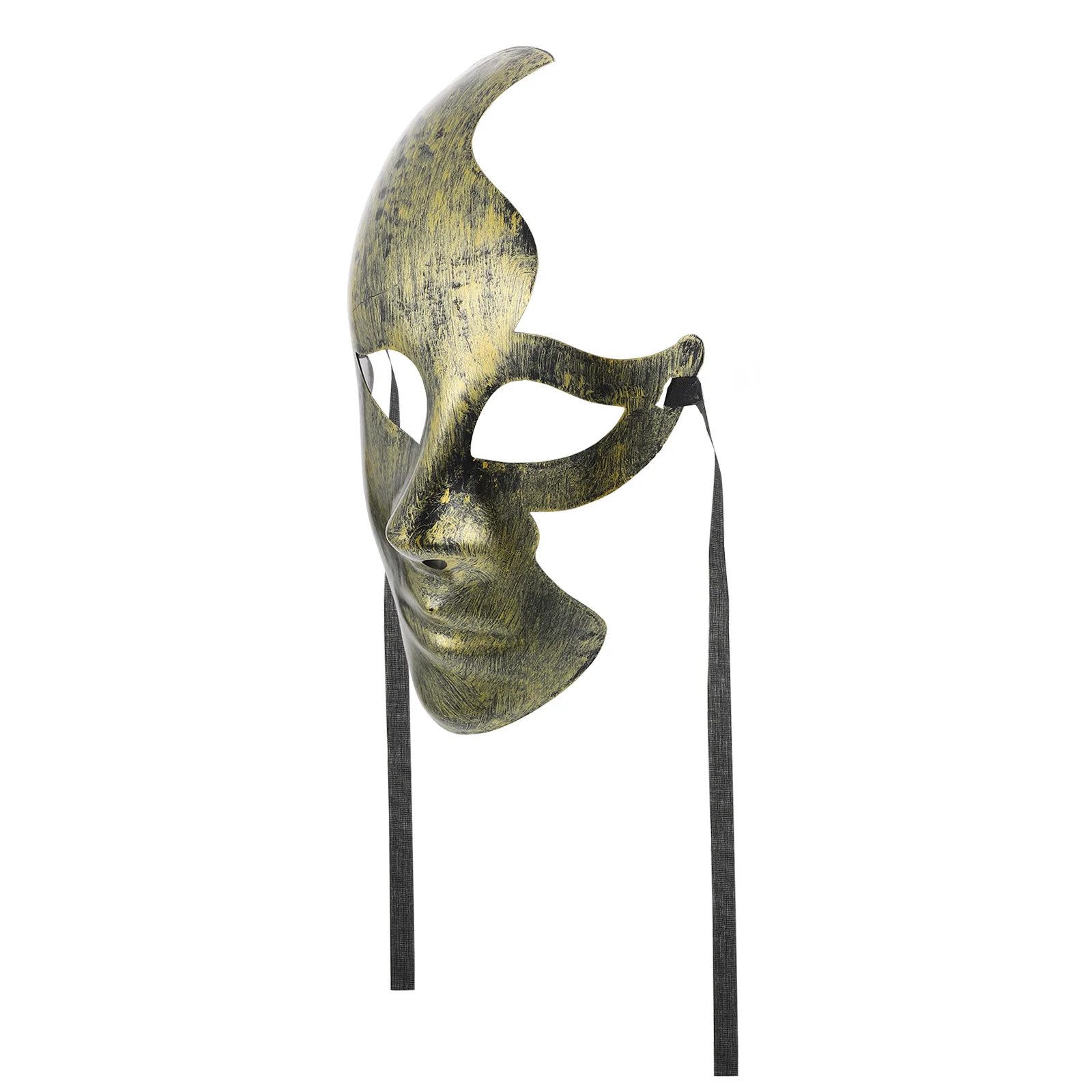 

2Pcs Human Face Hollow Out Plastic Half Mask Party Costume Mask Decor Performance Role-Play Masquerade Festival Prop