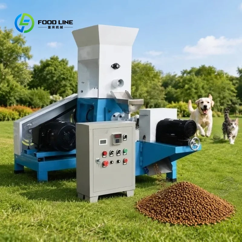 Customized Commercial Animal Feed Pellet Machine For Dog Cat Fish Rabbit Food Floating Sinking Feed Extruder Granulator