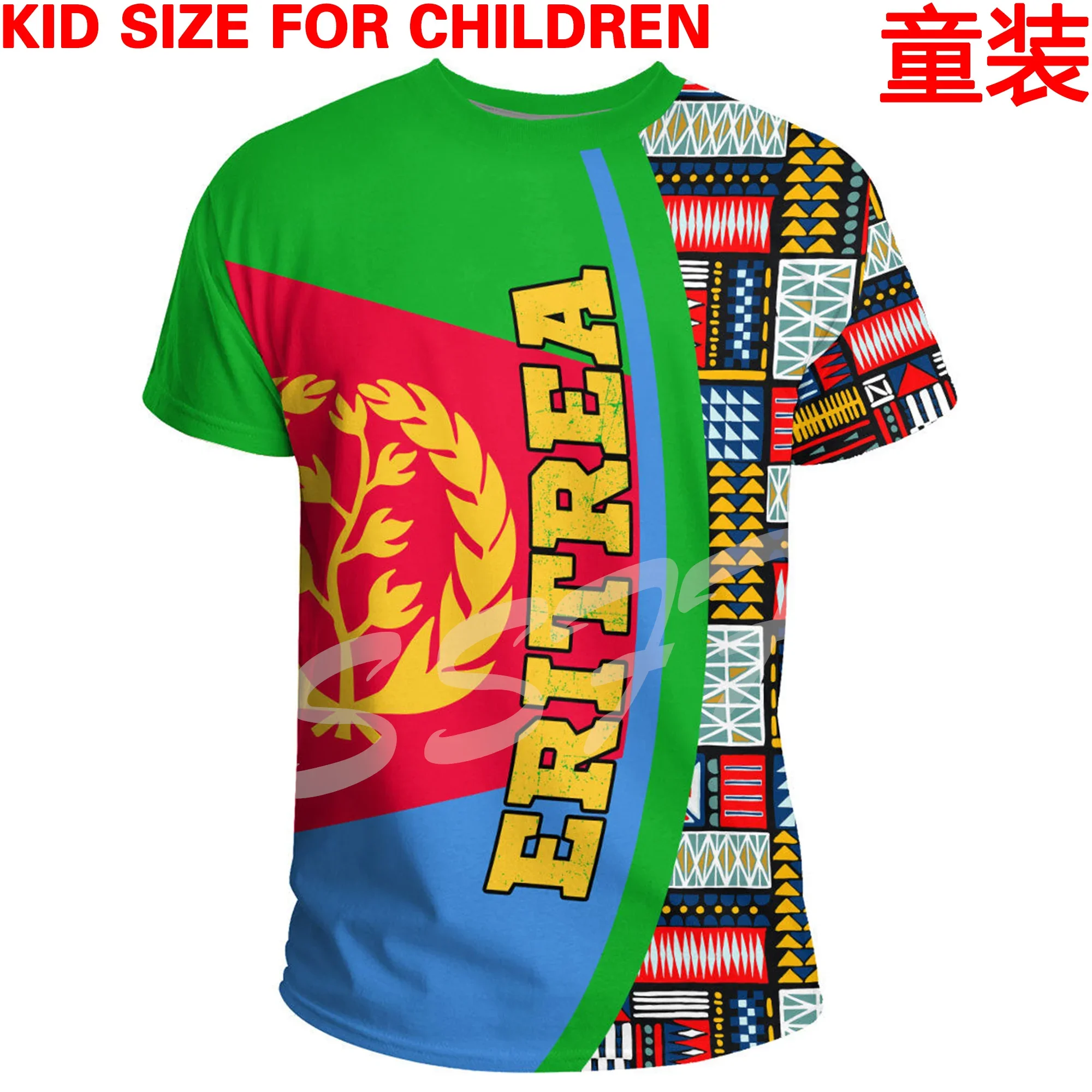 Tessffel Eritrea VIP Link Custom Made Kid Size Children Clothing 3DPrint Summer Casual Tee Short Sleeves T-Shirts Streetwear X2