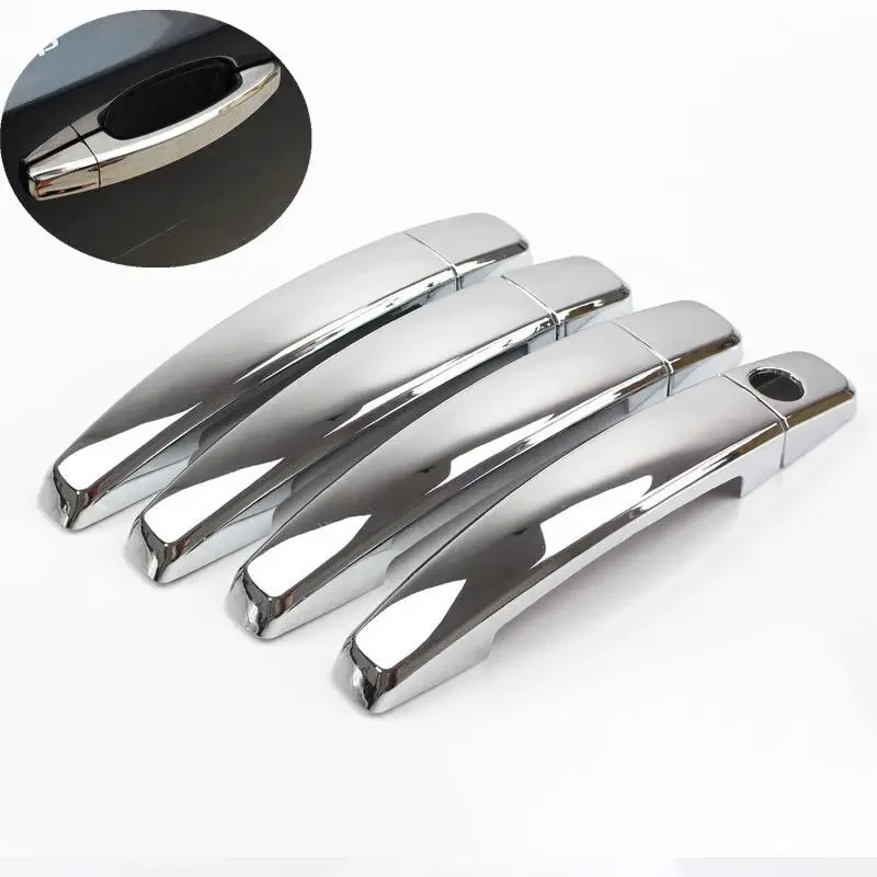 FUNDUOO For Chevrolet Cruze 2008-2013 Captiva 2006-2013 Camaro 2010-2015 Spark 2009-2011 Chrome Door Handle Cover Trim Sticker