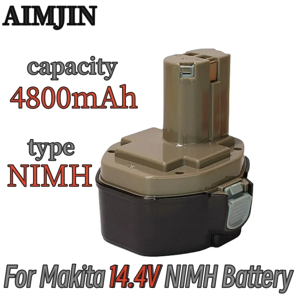 

14.4V 4.8Ah NIMH rechargeable battery, suitable for Makita cordless drill tool PA14，1422，1420，192600-1，6281D，6280D battery