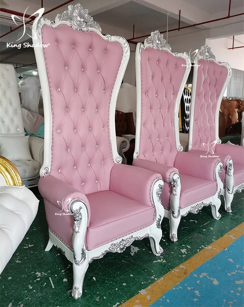 Beauty Salon Supplies Nail Salon Furniture Pink Throne Chair Pedicure Chair Queen Foot Spa Chairs