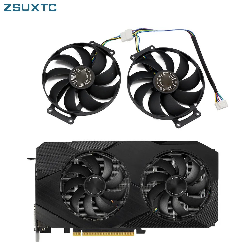 FDC10H12S9-C T129215SU 6PIN GTX1660 RTX 2060 Super GPU Fan for ASUS GTX 1660 1660Ti Dual EVO OC RTX2070 Graphics Card Cooler Fan