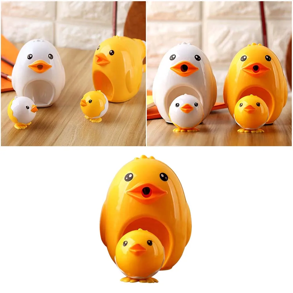 

Cute Duck Pencil Sharpener Lightweight for School Desk Kids Writing Drawing Creative Fun Toy Frog Student Supplies