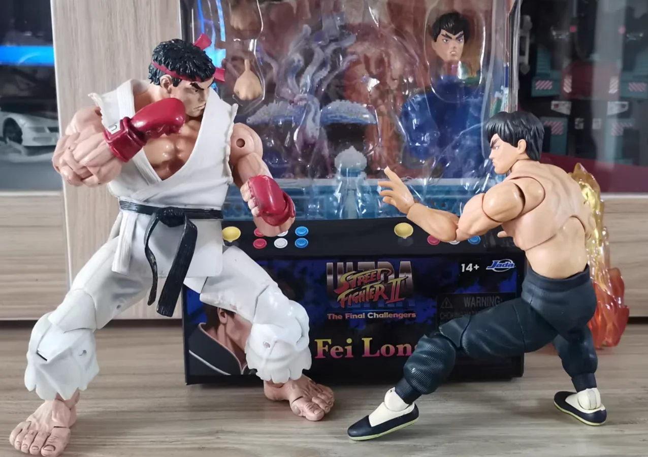 

6 Inches Anime Street Fighter 1/12 Chunli Figures Long Ken Flying Dragon Action Figures Toys Desktop Ornaments Birthday Gift