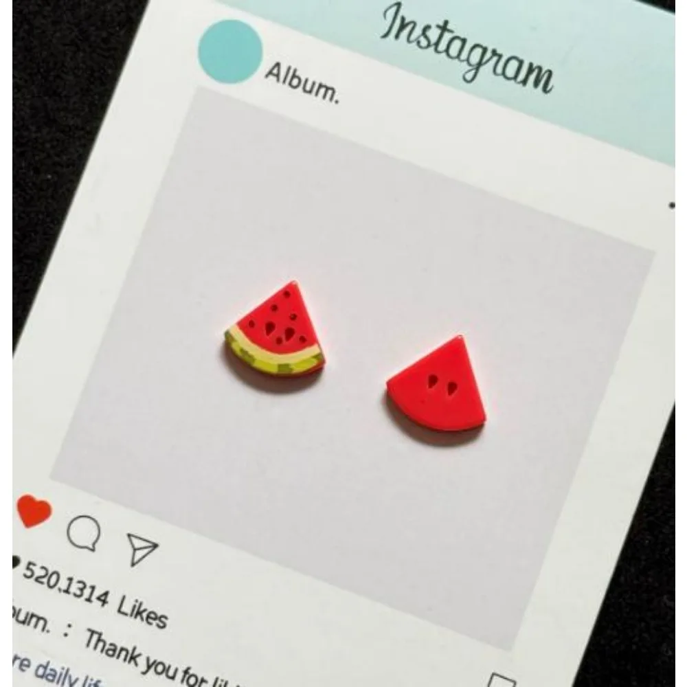 10pcs Cartoon Fruit Watermelon Two Hole Resin Buttons Baby Cardigan Sweater DIY Apparel Sewing Supplies Toddler Decor