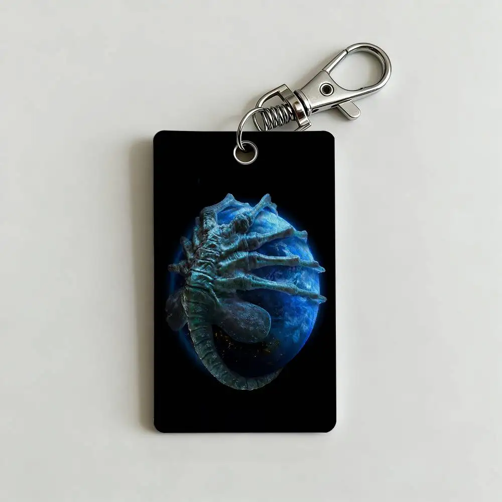 Cool A-Alien E-Earth Card Holder Keychain Badge Holder Card Pass Hang Rope Lariat Lanyard for Key Rings Accessories Gift