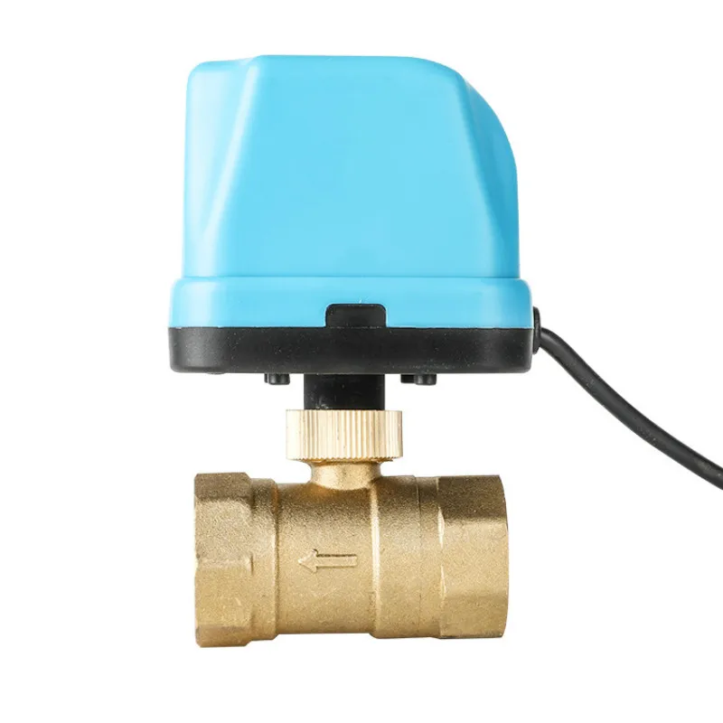 DN15‑DN50 2‑Way Brass Motorized Ball Valve NO NC AC/DC Voltage With Electric Actuator