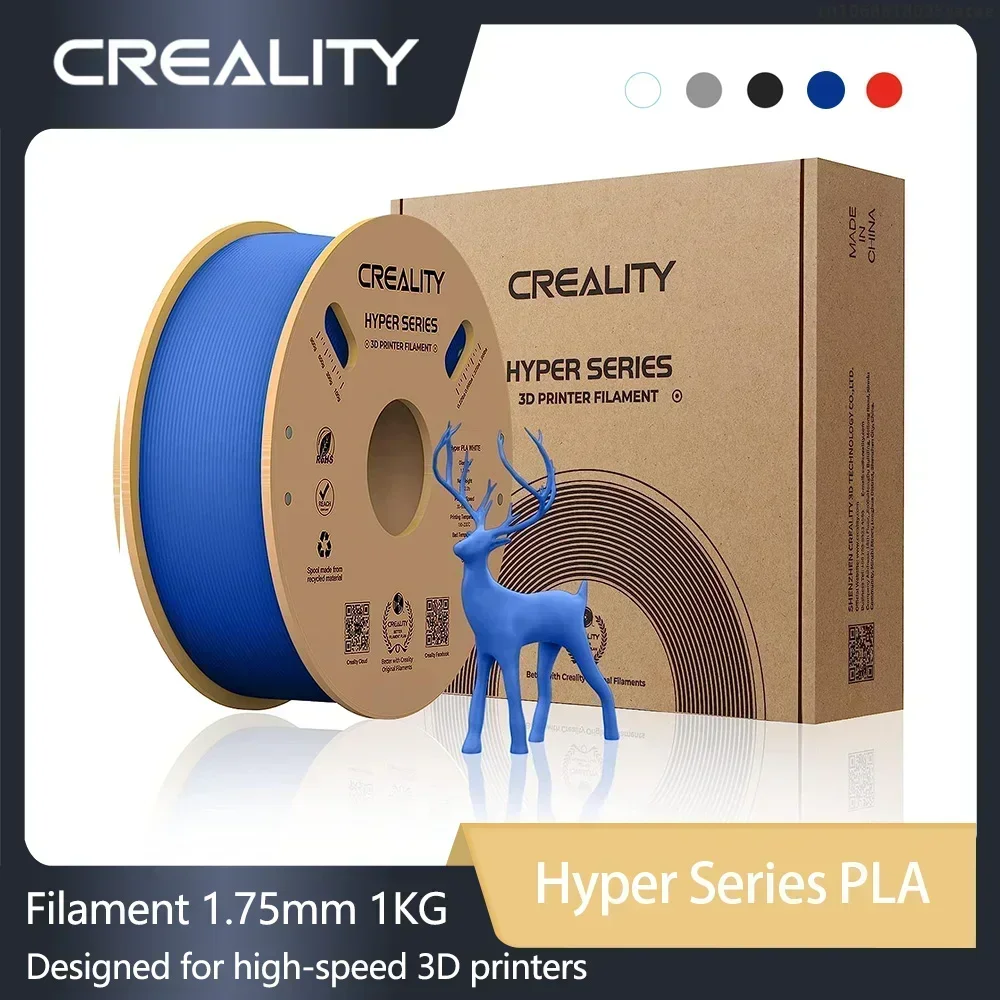 

Creality Hyper Series PLA Filament 1KG High Precision Faster Cooling Better Fluidity Non-toxic Moisture Resistance For 3DPrinter