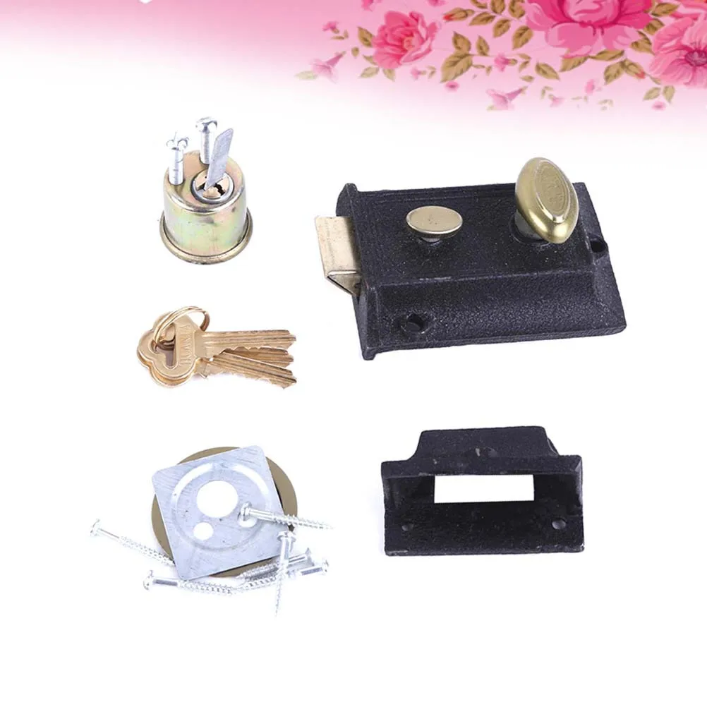 

Wooden Door Cast Iron Upgrade Anti-Corrosion Durable Security Lock For Interior Doors Deadbolt Lock Door Hardware