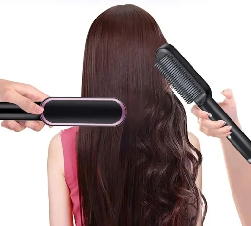 

Mini Hair Straightening Hot Comb Trending Customized Hair Styling Tool Hair Brush Straightener Comb