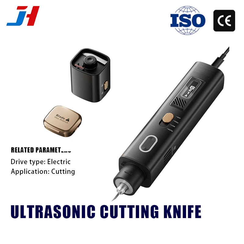 JH-Y10 PRO Ultrasonic Cutter & Polisher 2-in-1 Tool For Carbon Fiber, Plastic & Wood Multi-Blade Kit & Polishing Stick Included