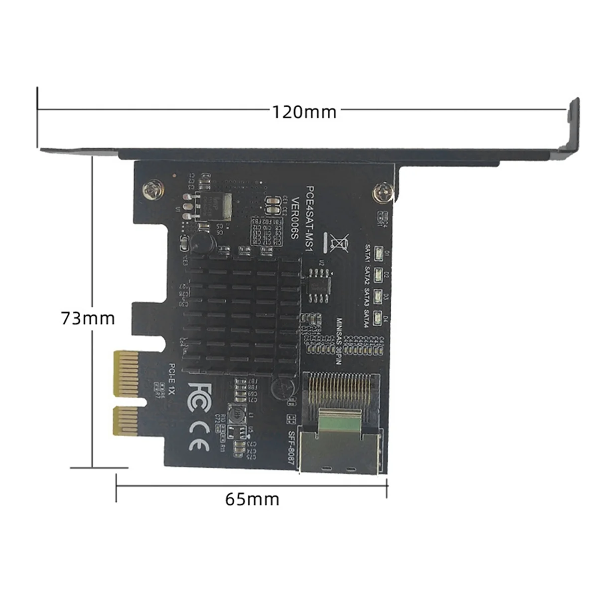 

Эффективная плата расширения PCIe — SFF-8087 SATA3.0 Карта адаптера HD 9215, 36 контактов