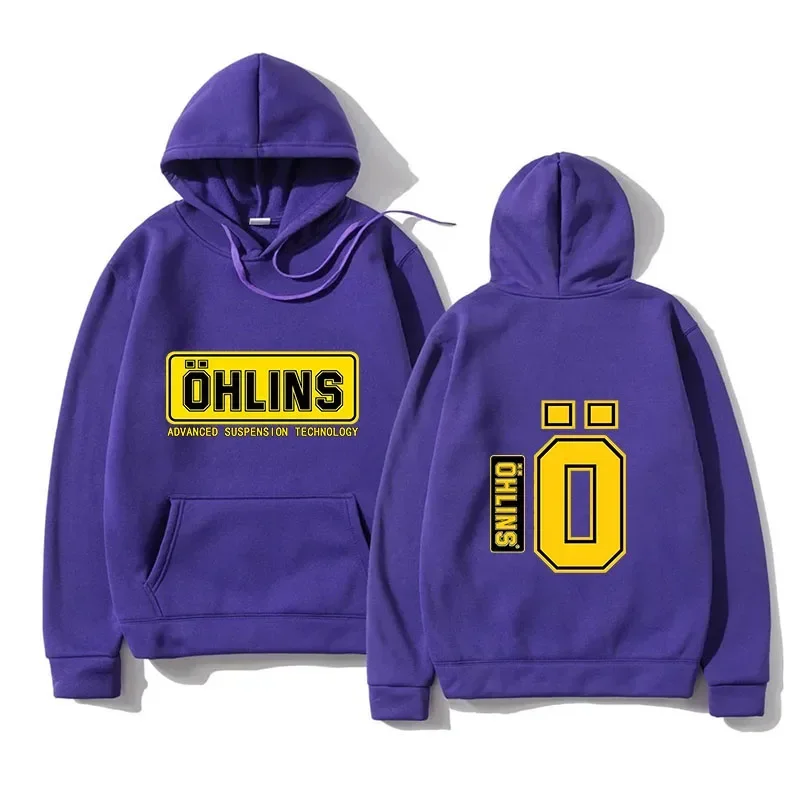 

Autumn Winter Men Suspension Car Motorcycle Sport Racing Ohlins Shock Hoodies Long Sleeves Thermal Sweatshirt Ladies Unisex