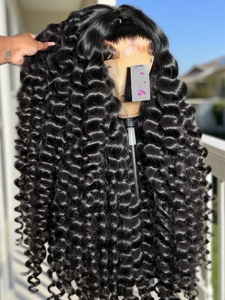 

Brazilian Loose Deep Wave Human Hair Wigs 13x6 HD Transparent Lace Frontal Soft Loose Waves Curly Hair Wigs For Women