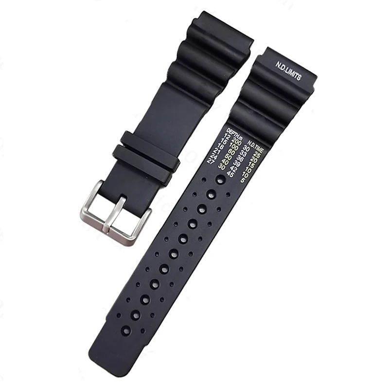 ND Limits Diver Silikonarmband 20mm 22mm 24mm für Seiko Water Ghost Resin Herren Sportuhrenarmband für Casio Citizen Promaster