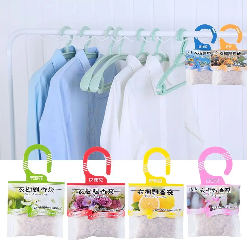5packs Natural Fragrances Hanging Spices Bag Wardrobe Deodorizing Paper Sachets Aromatherapy Bag Cabinet Air Fresheners