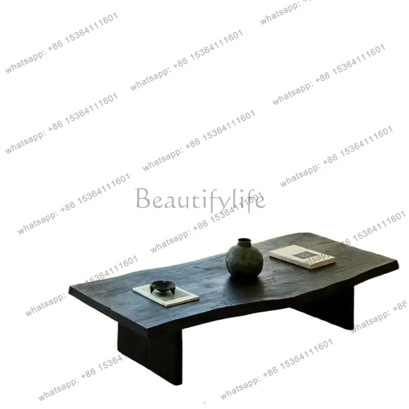 YJ Luxury Living Room Coffee Table Black Design Wood Unique Modern Side Table Center Nordic Stolik Kawowy Furniture Home