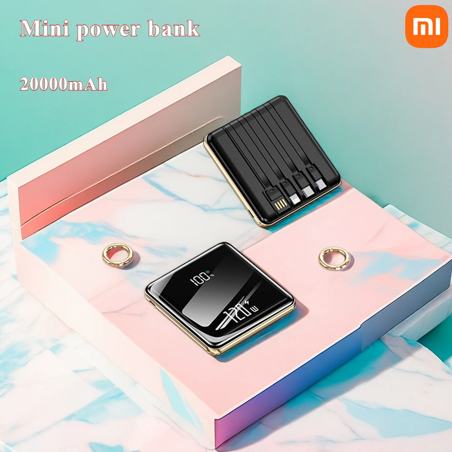 

Xiaomi 20000mAh Large Capacity Mini Power Bank with Super Fast Charging Battery Bank Portable Charger for iPhone, Samsung,Huawei