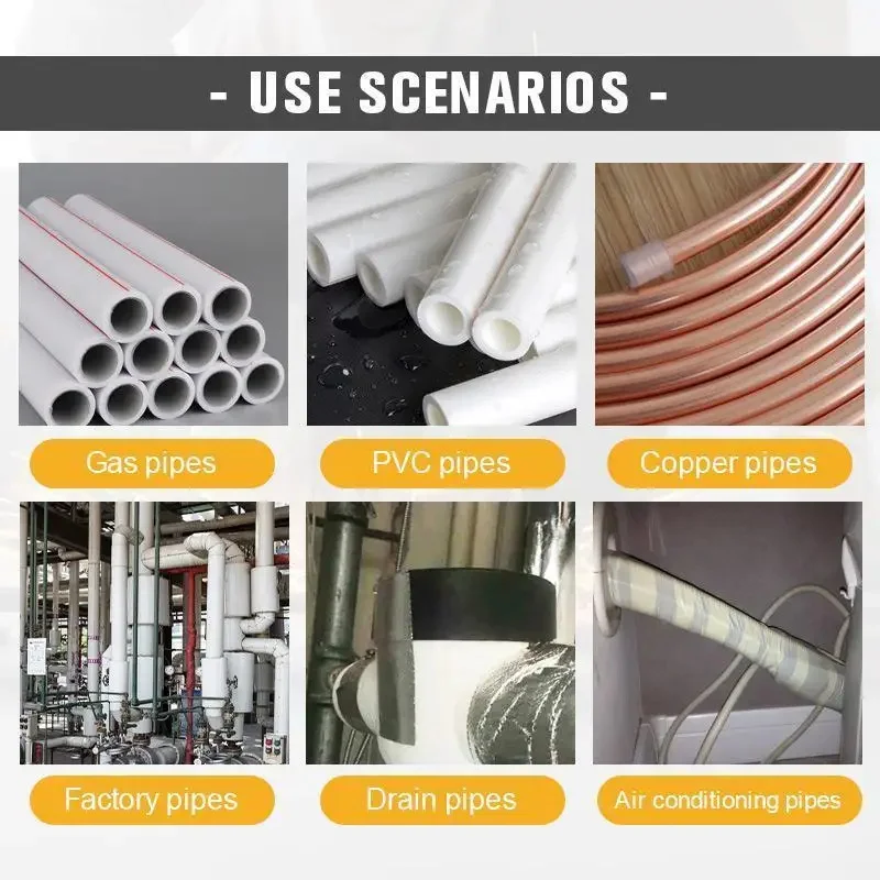 فتح نمط ذاتية اللصق رغوة الأنابيب العزل لأنابيب المياه تكييف الهواء الألومنيوم احباط العزل كم الداخلية ضياء 27 مللي متر