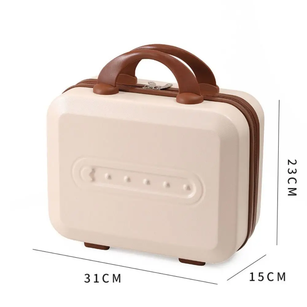 14 inch Mini Travel Suitcase Cosmetic Box Hand Luggage Organizer Case Small Drop resistant Boarding Case With Back elastic band