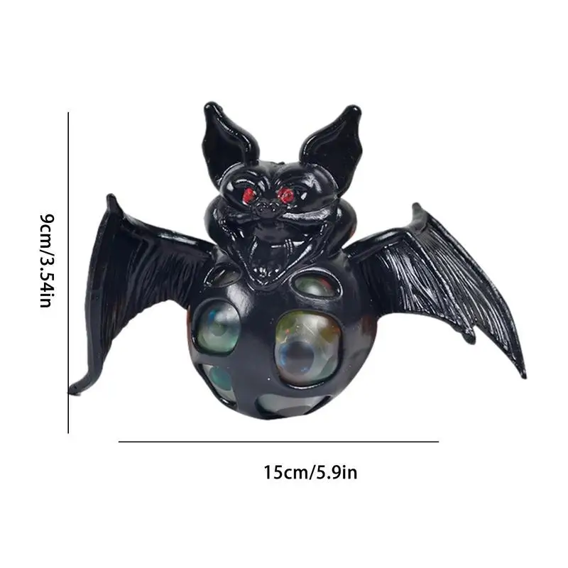 Halloween Sensory Stress Balls Halloween Theme Toys Bat Shape Festival Soft Balls For Adults And Kids Birthday Party Holiday