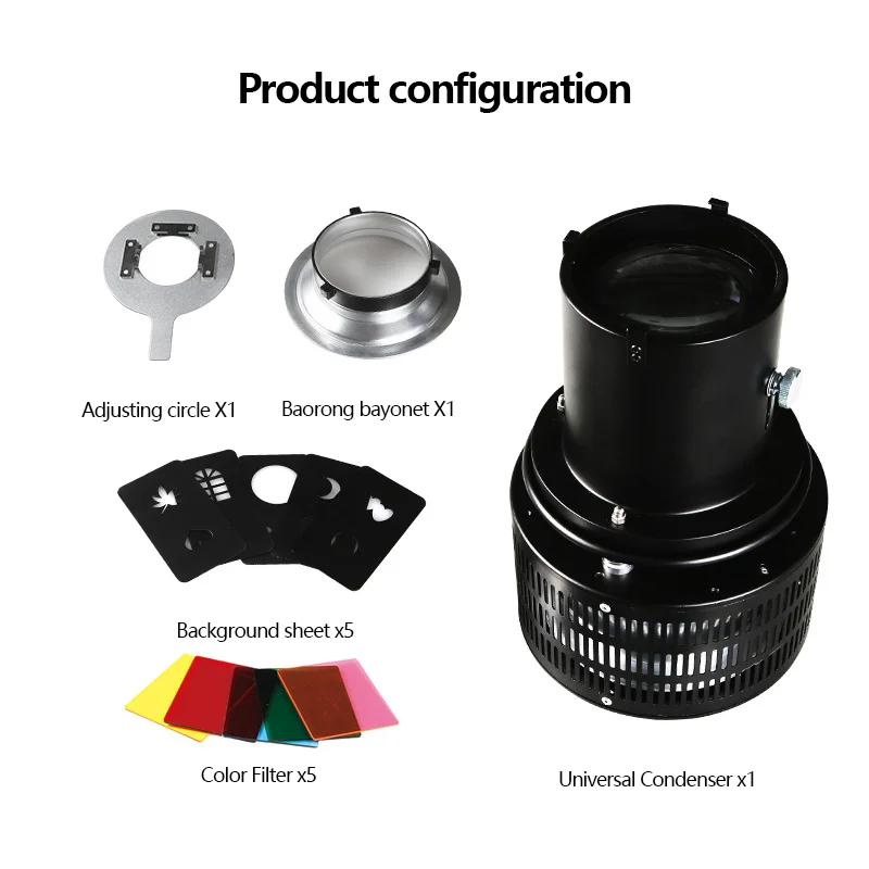 OT1 Focalize Conical Snoots Bowens Mount For Photography Photo Studio Art Special Effects Shaped Beam Light Cylinder