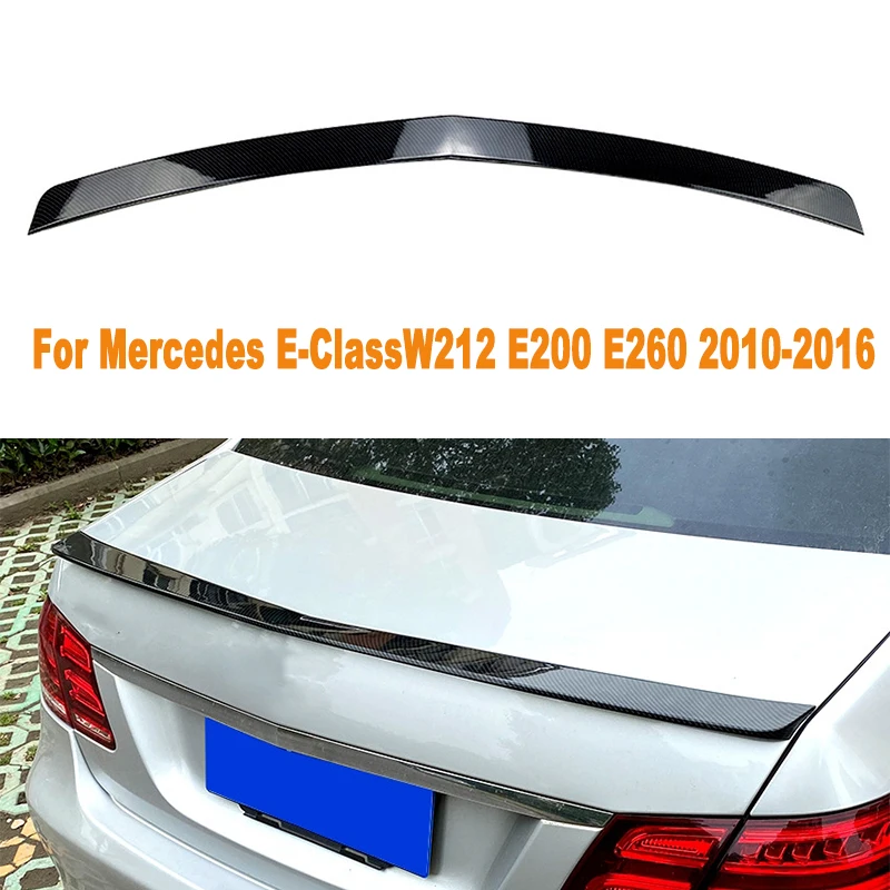 Tail Wing Fixed Wind Spoiler Rear Wing Modified Decoration Accessories Gloss Black For Mercedes E-Class W212 E200 E260 2010-2016