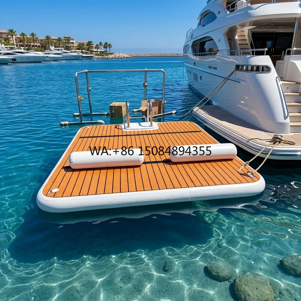High Quality Customization Inflatable Dock Deck Inflatable Floating Platform Floating Air Pontoon Inflatable Dock